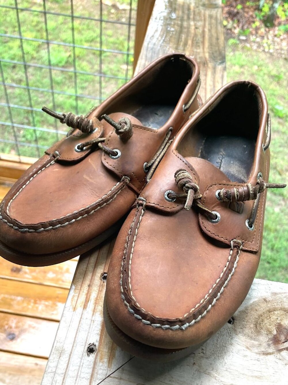 Sperry Top-Sider Tan Leather 2-Eye Boat Shoes Sz 11M | Prep Coastal Classic